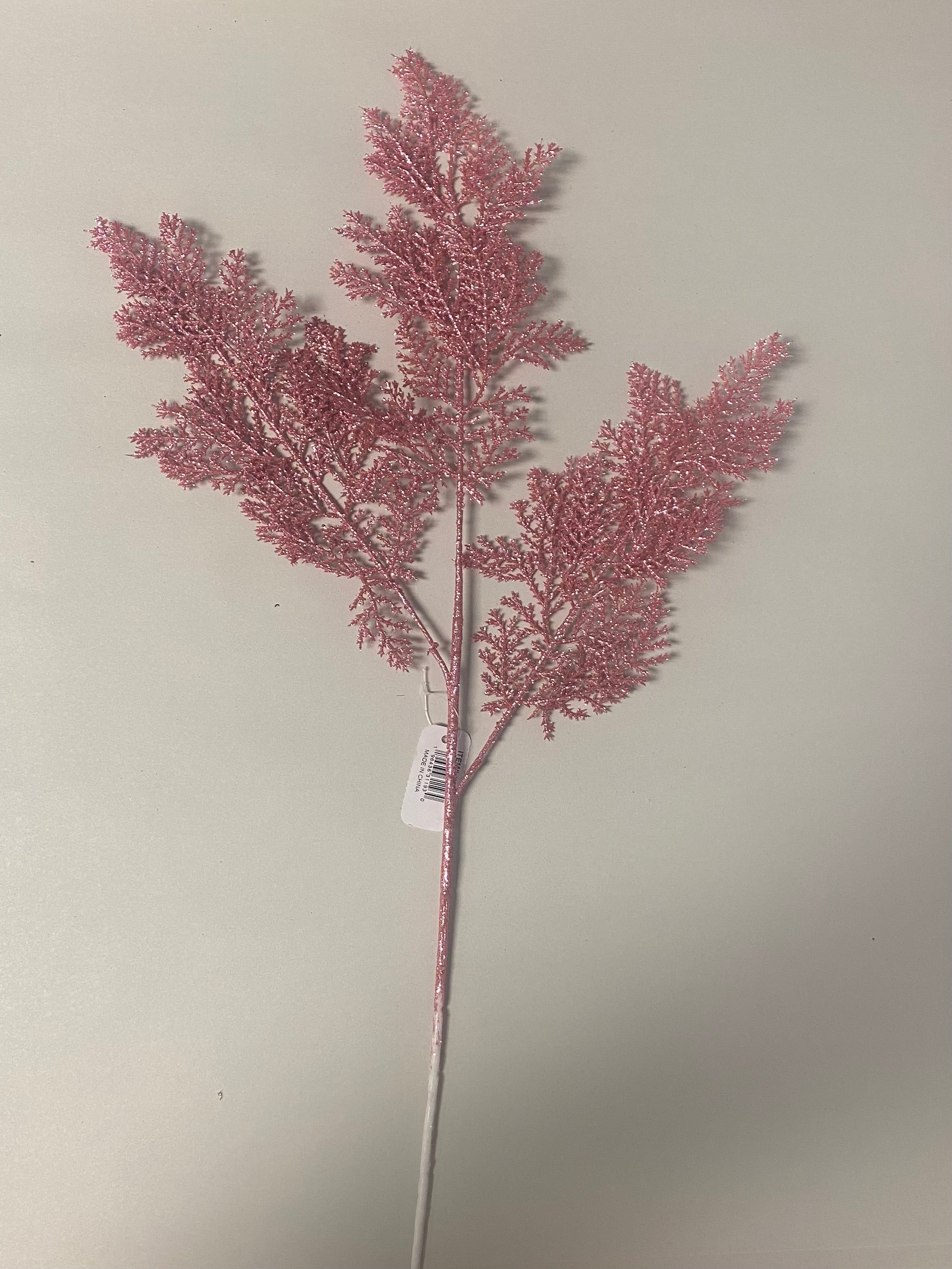 Pink glitter fern