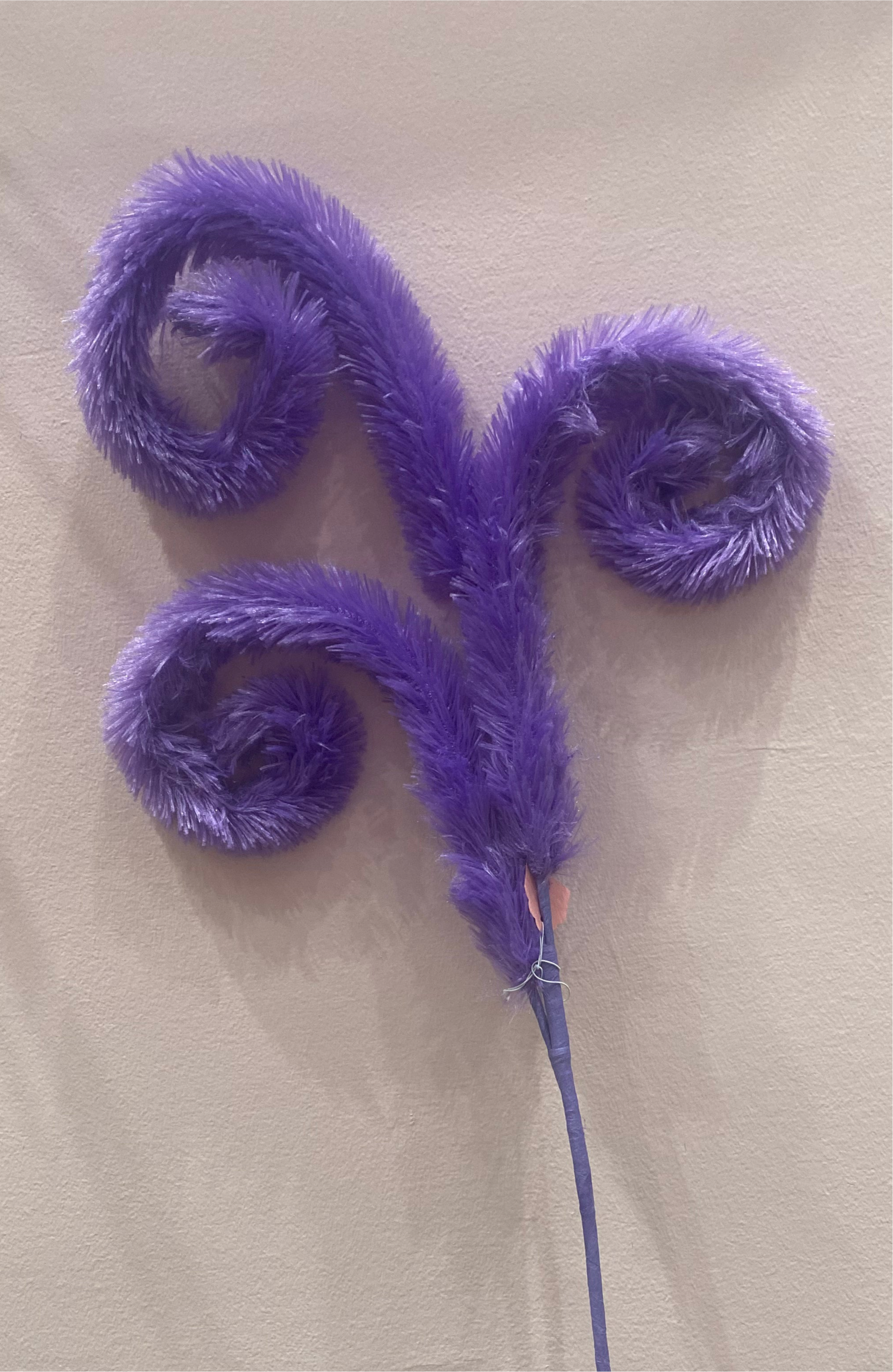 Purple Faux Fur curly spray