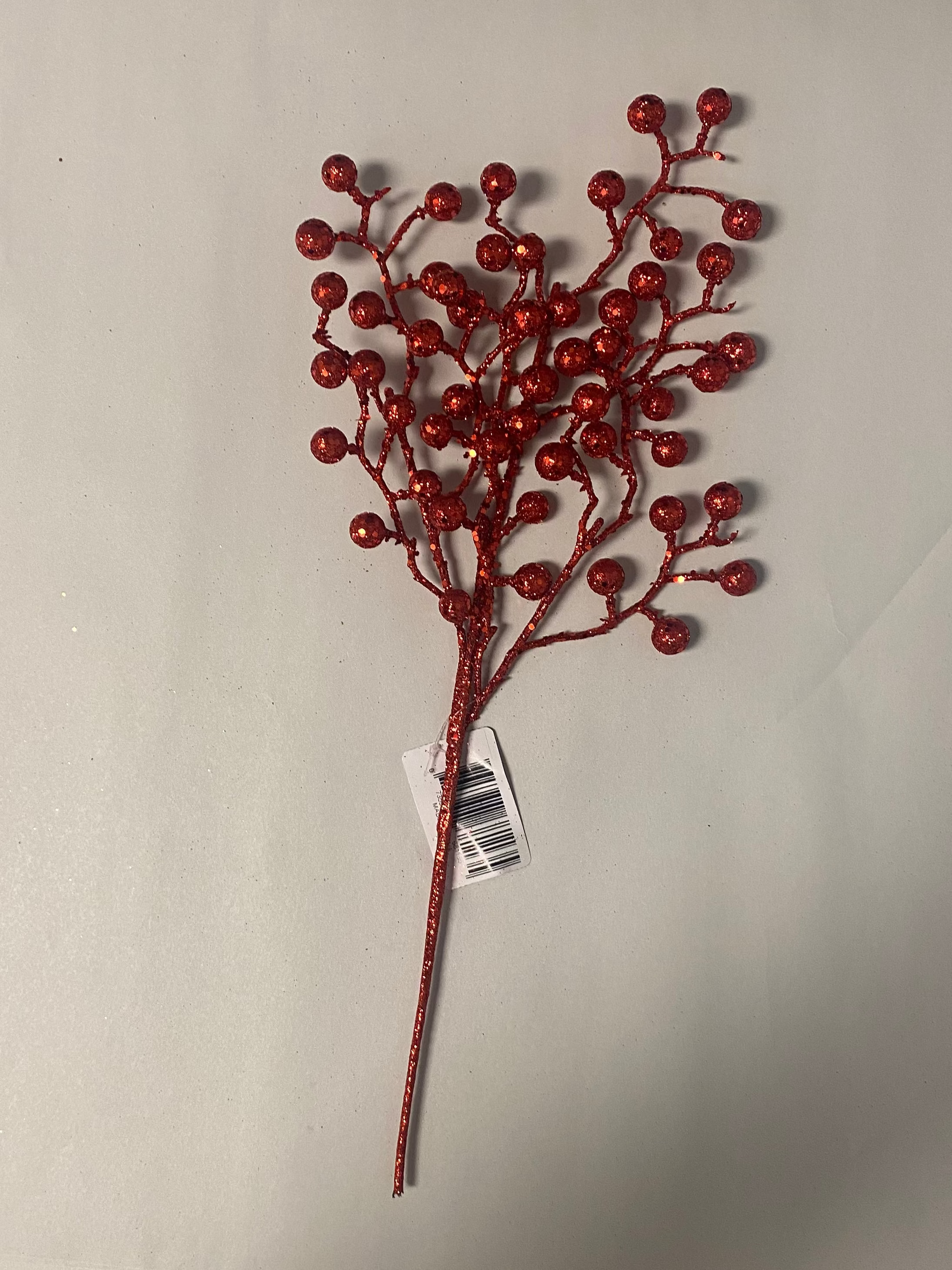 Red glitter ball pick