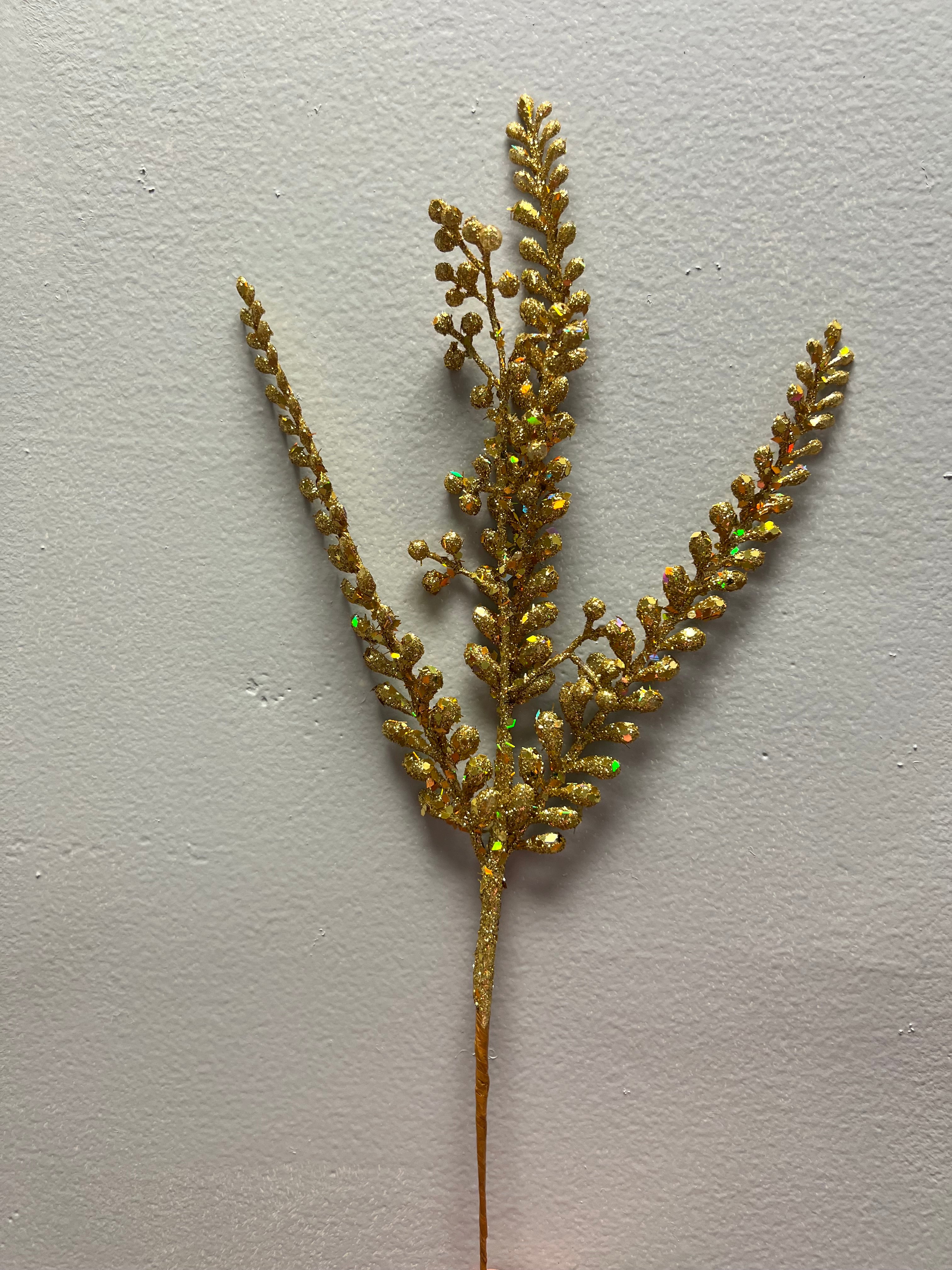 Small gold leaves pick