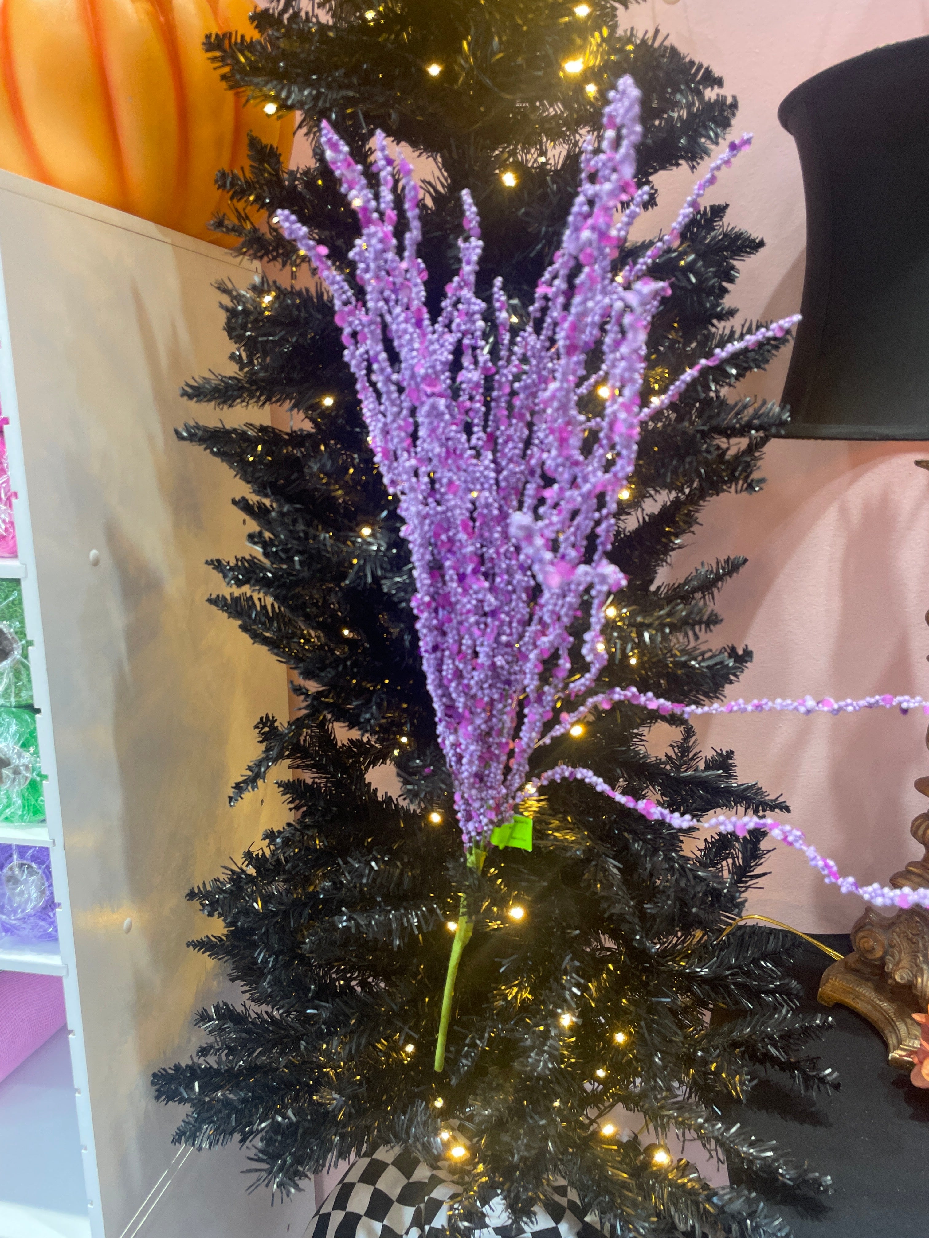 24” Purple bead twig bush