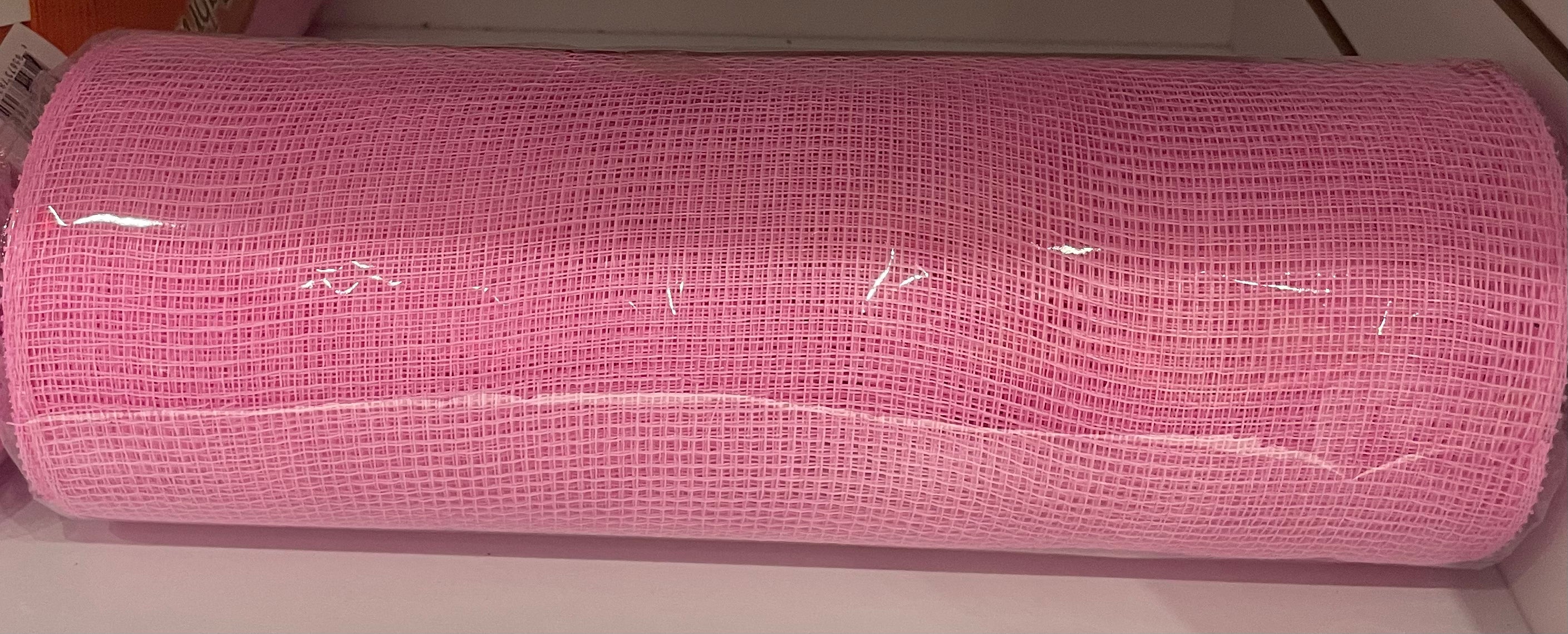 Pink Deco Poly Mesh 10” X 10 Yds