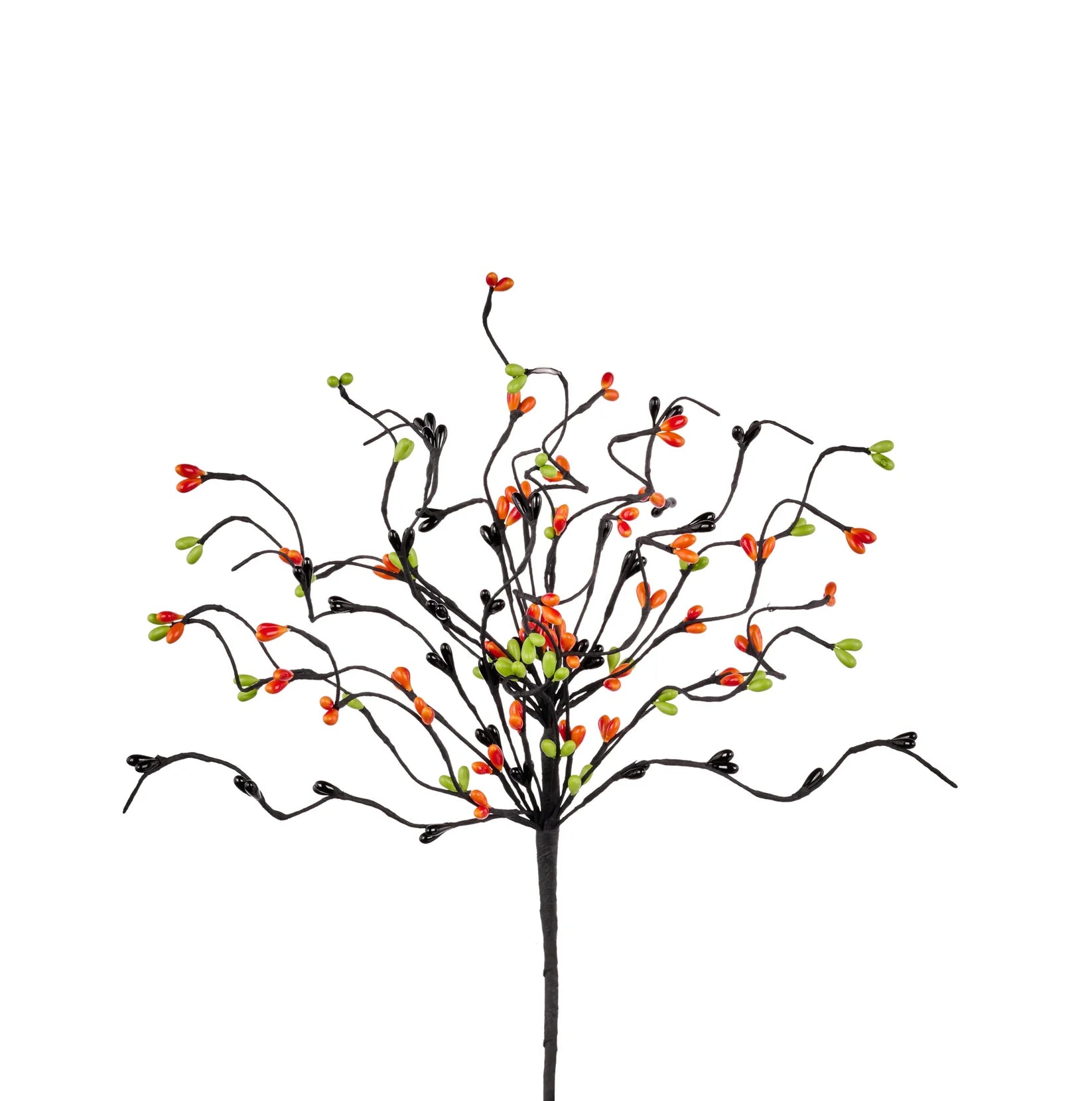 13" Pip Twig Pick - Orange, Lime Green and Black