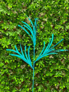 Bright Blue Paper Grass Glitter Spray