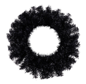 24" Black Pine Wreath Base